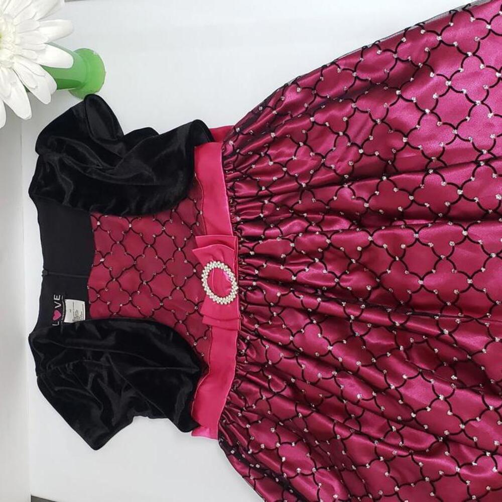 Stunning Pink Party Dress by LOVE - Size 14